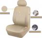 Preview: Komplettes Autositzbezug-Set, Universal (Niedrige Rückenlehne – Polyester, Beige)