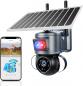 Preview: 4G LTE Mobilfunk-Überwachungskamera mit SIM-Karte, 2K 4MP, Solarbetrieben, kabellos, für den Außenbereich, kein WLAN erforderlich, Nachtsicht, 360°-PTZ-Funktion, Bewegungsmelder, Flutlicht, wasserdicht