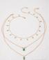 Preview: 2-teiliges Set aus Quastenkette mit Diamantdekor aus Legierung