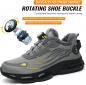 Preview: Sicherheitsschuhe für den Winter, Unisex Sportliche Arbeitsschuhe Leichte Trends Drehknopf Durchtritt- und Stoßfestigkeit