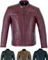 Preview: Texpeed Lederjacke herren schaffell echtleder - Lässige motorrad bikerstil jacke mantel