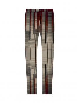 3-teiliges Anzugset für Herren: Anzug mit Weste und Hose, Digitaldruck, ideal für Business und Reisen. Modischer Anzug für Bankette, Hochzeiten und andere festliche Anlässe. Vertikal gestreiftes, geometrisches Muster.