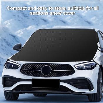 Preview: Windschutzscheibenabdeckung, Sonnenschutz für die Windschutzscheibe, Winter-Windschutzscheibenabdeckung, Magnetische Windschutzscheibenabdeckung gegen Strahlung, Sonne und Staub