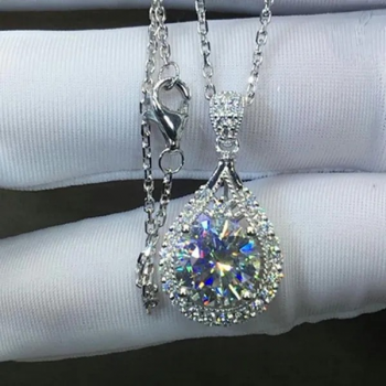 Trendige Solitär-Kette mit Zirkonia für Damen