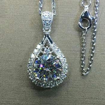 Trendige Solitär-Kette mit Zirkonia für Damen