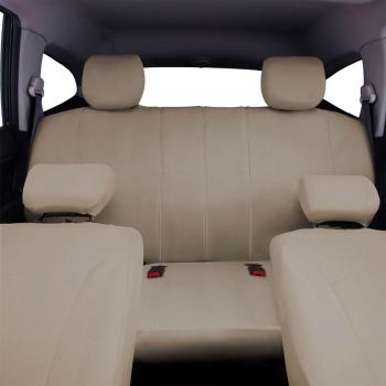 Komplettes Autositzbezug-Set, Universal (Niedrige Rückenlehne – Polyester, Beige)