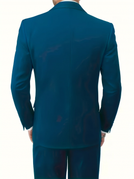 Preview: Slim-Fit Herren-Anzugset, 2-teilig | Einfarbiges Sakko und Hose für Hochzeiten, Business und Partys – perfekt für Trauzeugen, Abschlussbälle und Firmenveranstaltungen – formelle Kleidung für jede Jahreszeit