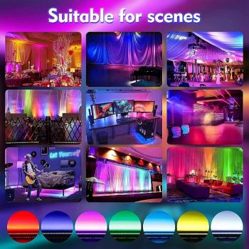 Dimmbare 30-W-LED-Deckenleuchte mit Bluetooth-Lautsprecher, Fernbedienung und App-Steuerung, RGB-Farbwechsel, geeignet für Schlafzimmer, Wohnzimmer und Kinderzimmer [Energieeffizienzklasse D]