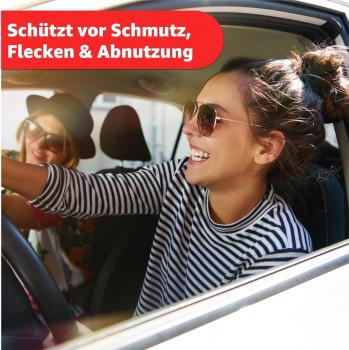 Preview: 4er-Set Sitzbezüge – Universell passend für alle Automodelle – Schutzbezüge für Vorder- und Rücksitze – Kompatibel mit Seitenairbags