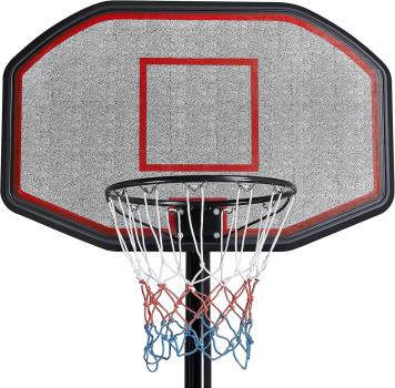 Basketballständer mit Rollen, höhenverstellbar (275–363 cm), mit Wasser/Sand befüllbar, für drinnen und draußen