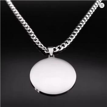 Halskette mit Horusauge und Skarabäus-Mistkäfer-Amulett für Damen und Herren, Edelstahl, ägyptischer Anhänger, runder Schmuck