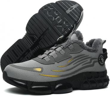 Preview: Sicherheitsschuhe für den Winter, Unisex Sportliche Arbeitsschuhe Leichte Trends Drehknopf Durchtritt- und Stoßfestigkeit