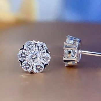 Trendige Moissanit-Ohrstecker für Damen – Hochzeits-, Party- & Brautschmuck