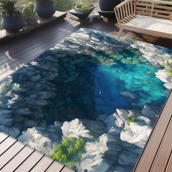 Fußmatte mit visueller Illusion