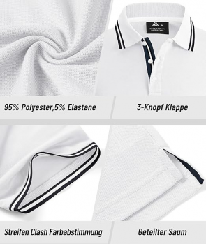 SwissWell Herren Poloshirt x3