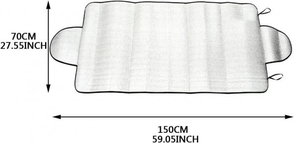 Auto-Windschutzscheibenabdeckung, Sonnenschutzabdeckung, Hochreflektierende UV-Schutzabdeckung, Universeller UV-Schutz für die Windschutzscheibe
