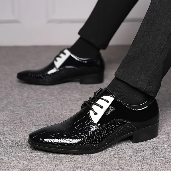 Elegante Herrenschuhe für Business und Freizeit, Loafer für junge Männer, Krokodilmuster, perfektes Geschenk, auch für Studenten geeignet, ideal für Hochzeiten, Arbeit, Pendeln und Partys
