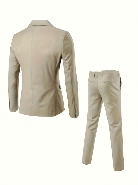 3-teiliger Herrenanzug: Jackett, Weste und Hose. Stilvoll und hochwertig für Hochzeiten, Partys und formelle Anlässe