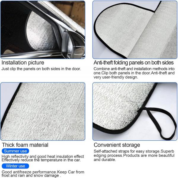 Auto-Windschutzscheibenabdeckung, Sonnenschutzabdeckung, Hochreflektierende UV-Schutzabdeckung, Universeller UV-Schutz für die Windschutzscheibe