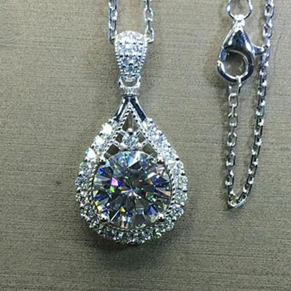 Trendige Solitär-Kette mit Zirkonia für Damen