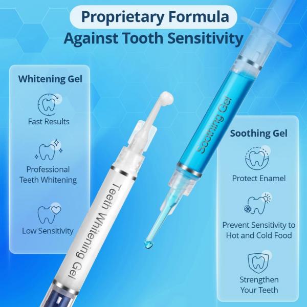 Zahnaufhellungsgel Nachfüllpackung (10 Stück) – Professionelles Aufhellungsgel mit beruhigender Formel für schnelle und schmerzfreie Zahnaufhellung – sanft und sicher für empfindliche Zähne