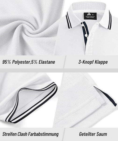 SwissWell Herren Poloshirt x3